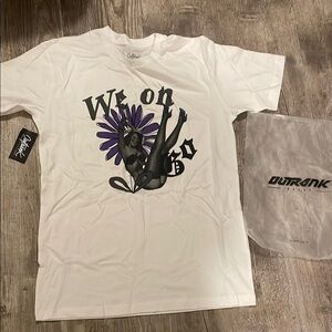 Outrank White Graphic Tee
